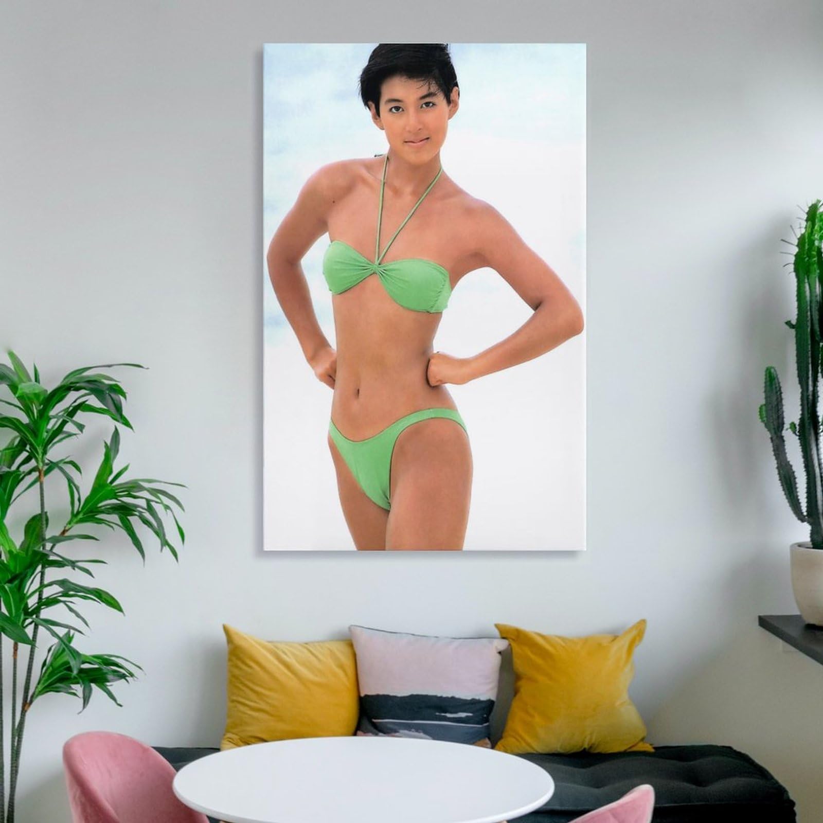Amazon.co.jp: 鈴木保奈美写真ビキニ絵画ポスター アートパネル